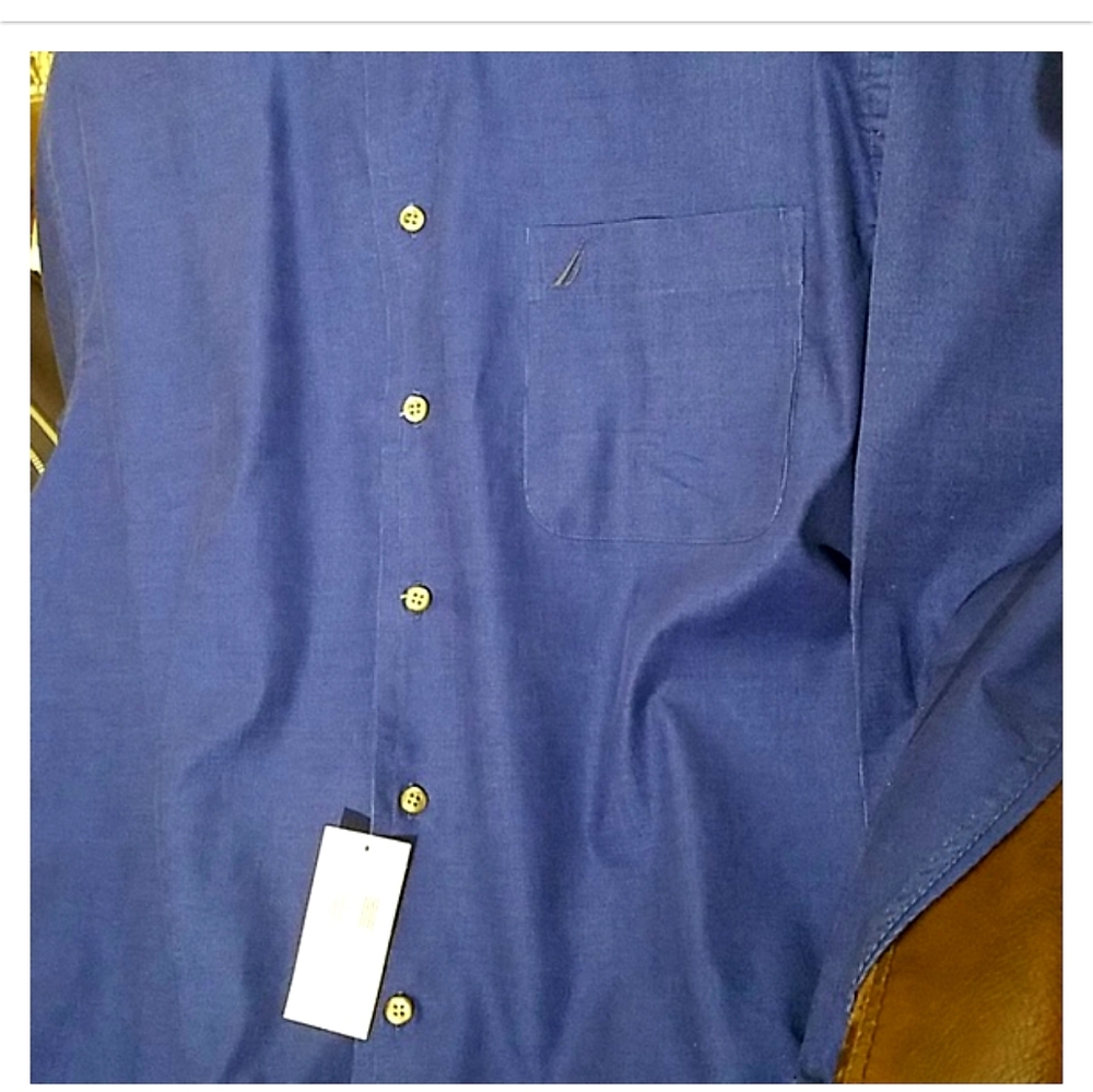 2/$35 NWT Nautica Men's Dress shirt 16-16.5 - Picture 8 of 8